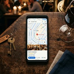 Perfil de Google Business en móvil mostrando una ficha de restaurante